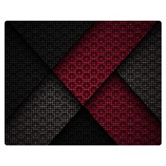 Red Black Abstract Pride Abstract Digital Art Premium Plush Fleece Blanket (medium)