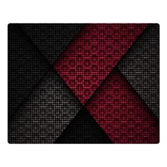 Red Black Abstract Pride Abstract Digital Art Premium Plush Fleece Blanket (large)