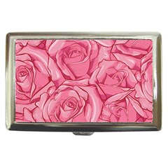 Pink Roses Pattern Floral Patterns Cigarette Money Case