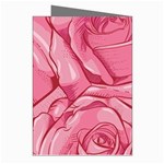 Pink Roses Pattern Floral Patterns Greeting Cards (Pkg of 8) Right