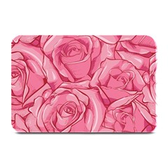 Pink Roses Pattern Floral Patterns Plate Mats