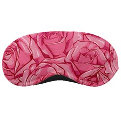 Pink Roses Pattern Floral Patterns Sleeping Mask by Jancukart