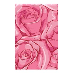 Pink Roses Pattern Floral Patterns Shower Curtain 48  X 72  (small)  by Jancukart