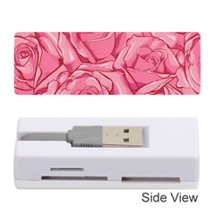 Pink Roses Pattern Floral Patterns Memory Card Reader (stick) by Jancukart