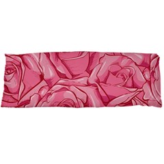 Pink Roses Pattern Floral Patterns Body Pillow Case Dakimakura (two Sides) by Jancukart