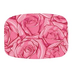 Pink Roses Pattern Floral Patterns Mini Square Pill Box