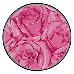 Pink Roses Pattern Floral Patterns Wireless Fast Charger(black) by Jancukart