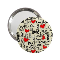 Love Abstract Background Textures Creative Grunge 2 25  Handbag Mirrors by Jancukart