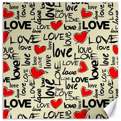 Love Abstract Background Textures Creative Grunge Canvas 16  X 16 