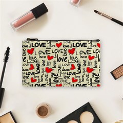 Love Abstract Background Textures Creative Grunge Cosmetic Bag (small)