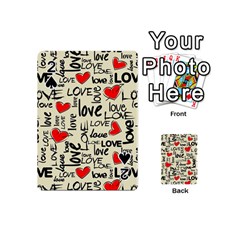 Love Abstract Background Textures Creative Grunge Playing Cards 54 Designs (mini)