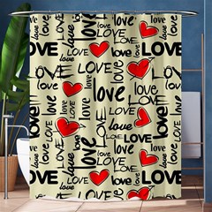 Love Abstract Background Textures Creative Grunge Shower Curtain 60  X 72  (medium) 