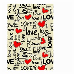 Love Abstract Background Textures Creative Grunge Small Garden Flag (two Sides) by Jancukart