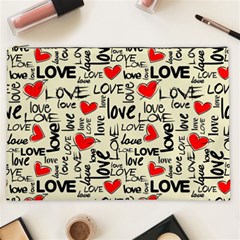 Love Abstract Background Textures Creative Grunge Cosmetic Bag (xxl)