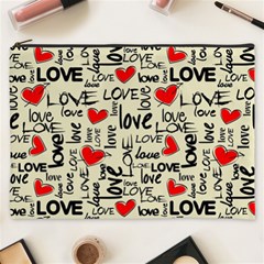 Love Abstract Background Textures Creative Grunge Cosmetic Bag (xxxl)