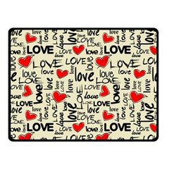 Love Abstract Background Textures Creative Grunge Two Sides Fleece Blanket (small)