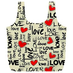 Love Abstract Background Textures Creative Grunge Full Print Recycle Bag (xl)