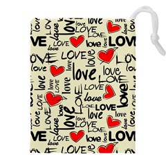 Love Abstract Background Textures Creative Grunge Drawstring Pouch (4xl) by Jancukart