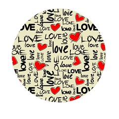 Love Abstract Background Textures Creative Grunge Mini Round Pill Box (pack Of 3) by Jancukart