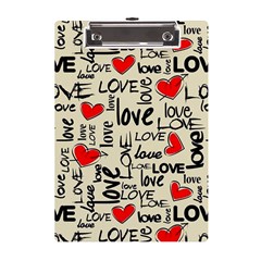 Love Abstract Background Textures Creative Grunge A5 Acrylic Clipboard