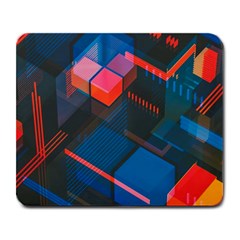 Minimalist Abstract Shaping  Abstract Digital Art Large Mousepad