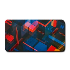 Minimalist Abstract Shaping  Abstract Digital Art Medium Bar Mat