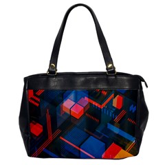 Minimalist Abstract Shaping  Abstract Digital Art Oversize Office Handbag