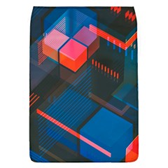 Minimalist Abstract Shaping  Abstract Digital Art Removable Flap Cover (l)