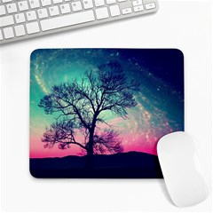 Tree Abstract Field Galaxy Night Nature Large Mousepad