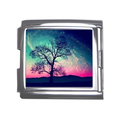 Tree Abstract Field Galaxy Night Nature Mega Link Italian Charm (18mm) by Jancukart