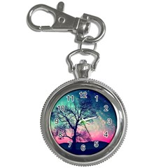 Tree Abstract Field Galaxy Night Nature Key Chain Watches by Jancukart