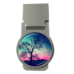 Tree Abstract Field Galaxy Night Nature Money Clips (round) 