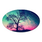 Tree Abstract Field Galaxy Night Nature Oval Magnet Front