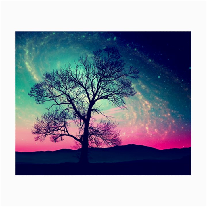 Tree Abstract Field Galaxy Night Nature Small Glasses Cloth