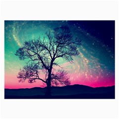 Tree Abstract Field Galaxy Night Nature Large Glasses Cloth by Jancukart