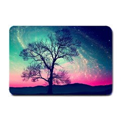 Tree Abstract Field Galaxy Night Nature Small Doormat by Jancukart