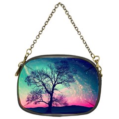 Tree Abstract Field Galaxy Night Nature Chain Purse (one Side)