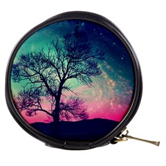 Tree Abstract Field Galaxy Night Nature Mini Makeup Bag