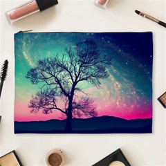 Tree Abstract Field Galaxy Night Nature Cosmetic Bag (xl) by Jancukart