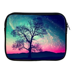 Tree Abstract Field Galaxy Night Nature Apple Ipad 2/3/4 Zipper Cases