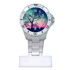 Tree Abstract Field Galaxy Night Nature Plastic Nurses Watch by Jancukart