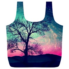 Tree Abstract Field Galaxy Night Nature Full Print Recycle Bag (xxxl) by Jancukart