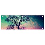 Tree Abstract Field Galaxy Night Nature Banner and Sign 6  x 2  Front