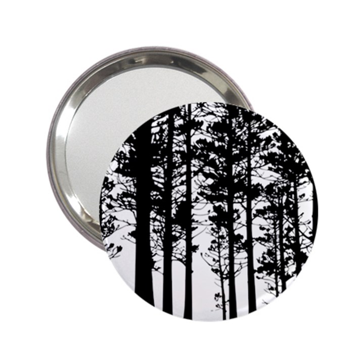 Trees Forest Woods Woodland Trunk 2.25  Handbag Mirrors