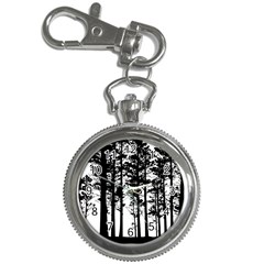 Trees Forest Woods Woodland Trunk Key Chain Watches by Jancukart