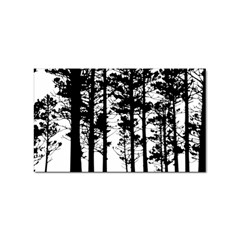 Trees Forest Woods Woodland Trunk Sticker Rectangular (100 Pack)