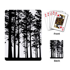 Trees Forest Woods Woodland Trunk Playing Cards Single Design (rectangle)