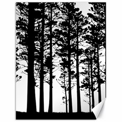 Trees Forest Woods Woodland Trunk Canvas 18  X 24  by Jancukart