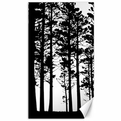 Trees Forest Woods Woodland Trunk Canvas 40  X 72 