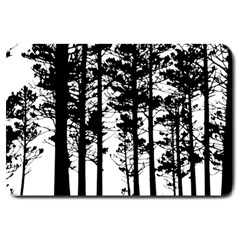 Trees Forest Woods Woodland Trunk Large Doormat by Jancukart